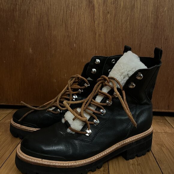 Marc Fisher LTD Women's Izzie Ankle Boot Shearling - Picture 3 of 3